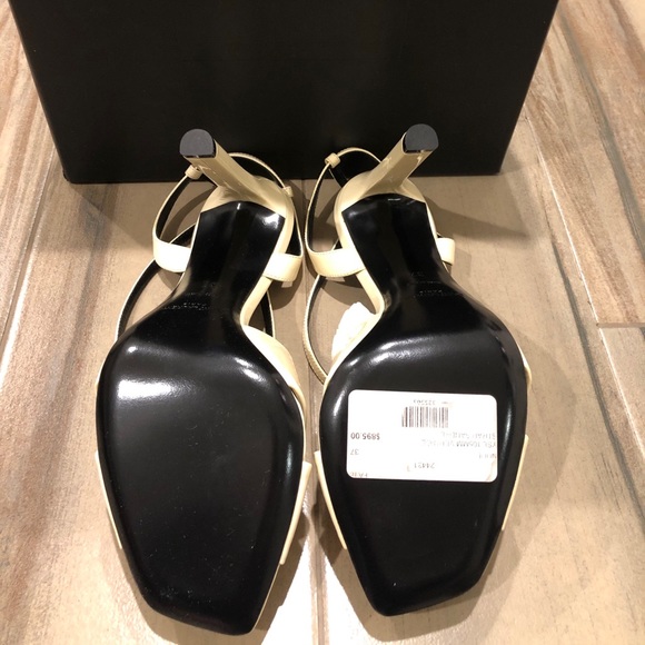 New with Tags Saint Laurent Vernice Nude heels - Picture 7 of 9